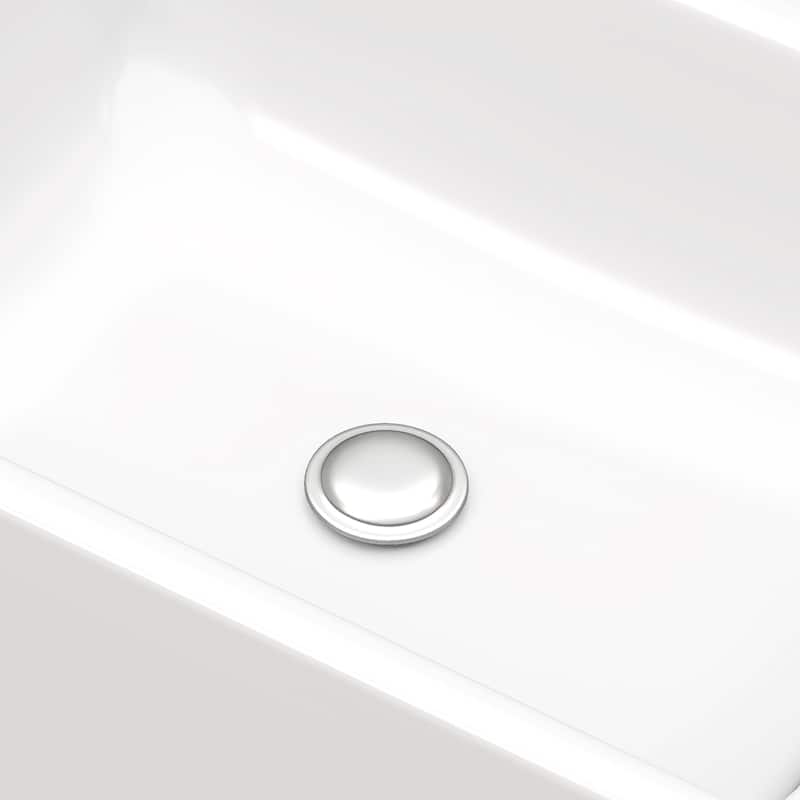 Moasis 15.7 Inch Freestanding Bathroom Vanity with Cabinet Storage and Modern Design
