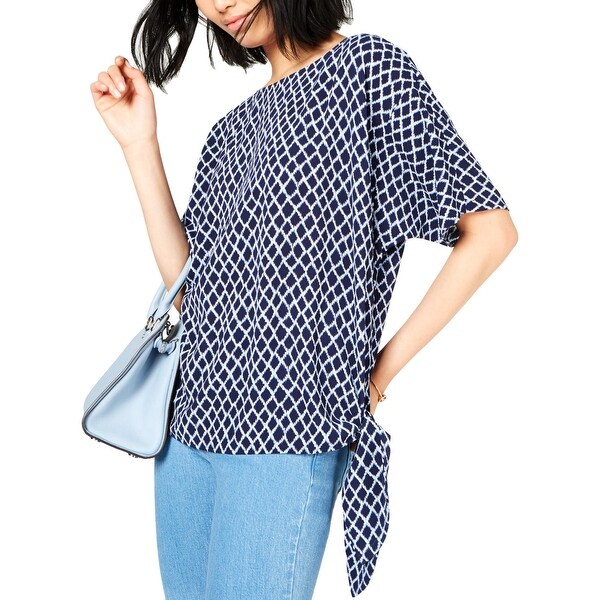 michael kors side tie blouse