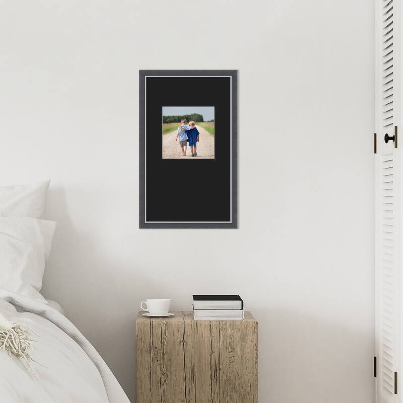 Eva Black Silver Thin Framed Picture Frame, Photo Frame