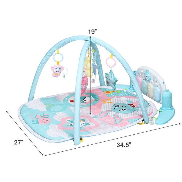 Shop Gymax Baby Play Gym Mat W Play Piano Funny Toys For