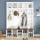 preview thumbnail 3 of 10, Modern Storage Rack with 6 Hooks, 4-in-1 Shoe Cabinet with 13 Adjustable Shelves, Ideal for Living Room, Entryway, Corridor