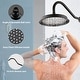 preview thumbnail 19 of 21, Vanityfair Antique Shower Sets, Complete Wall Mounted 9 inch Rain Head with Handheld Shower and Body Jets
