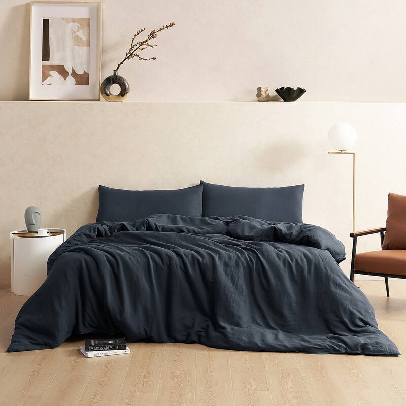 Dark Sky Reserve® - Bamboo Linen Oversized Duvet Cover - Portugal Made