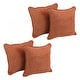 preview thumbnail 4 of 19, Blazing Needles 18-Inch Microsuede Throw Pillows (Set of 4) Spice