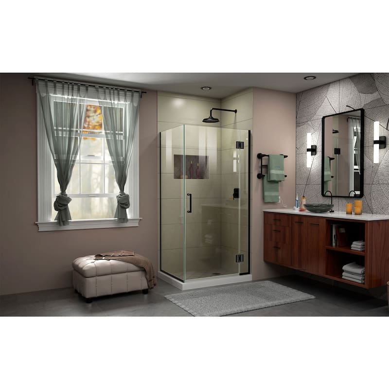 DreamLine Unidoor-X 36 3/8 in. W x 34 in. D x 72 in. H Frameless Hinged Shower Enclosure - 34" x 36.38"