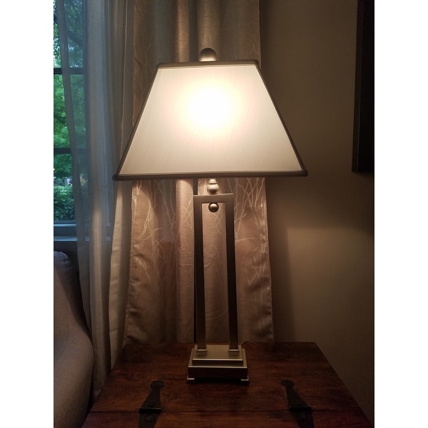 Uttermost Conrad Silverplated Iron Table Lamp Free Shipping Uttermost Conrad Silverplated Iron Table Lamp Free Shipping Today 9092343