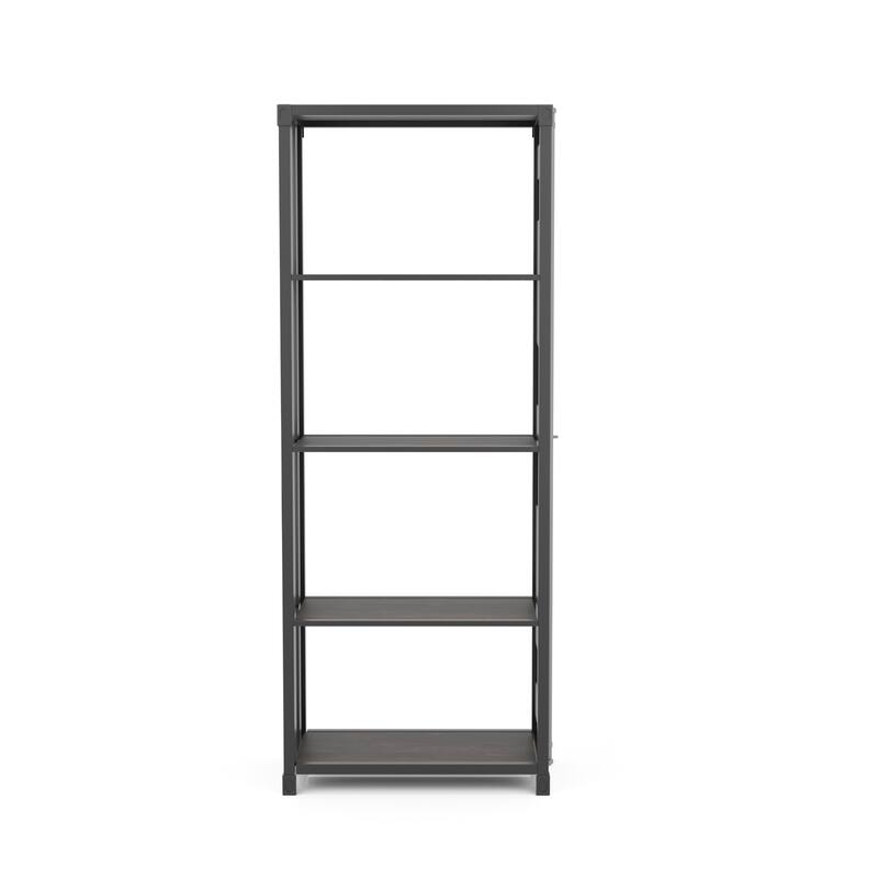 Carnsile Contemporary Open Back 4-Shelf Bookcase by Furniture of America