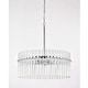 preview thumbnail 7 of 6, Casandra Chrome Crystal 5-light Pendant Chandelier