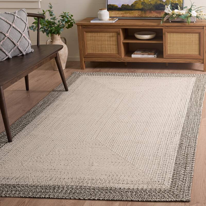 SAFAVIEH Handmade Braided Eiry Washable Indoor/Outdoor Rug - Weather Resistant & Easy Cleaning