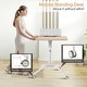 preview thumbnail 8 of 8, Gymax Pneumatic Standing Desk Rolling Adjustable Laptop Cart Podium
