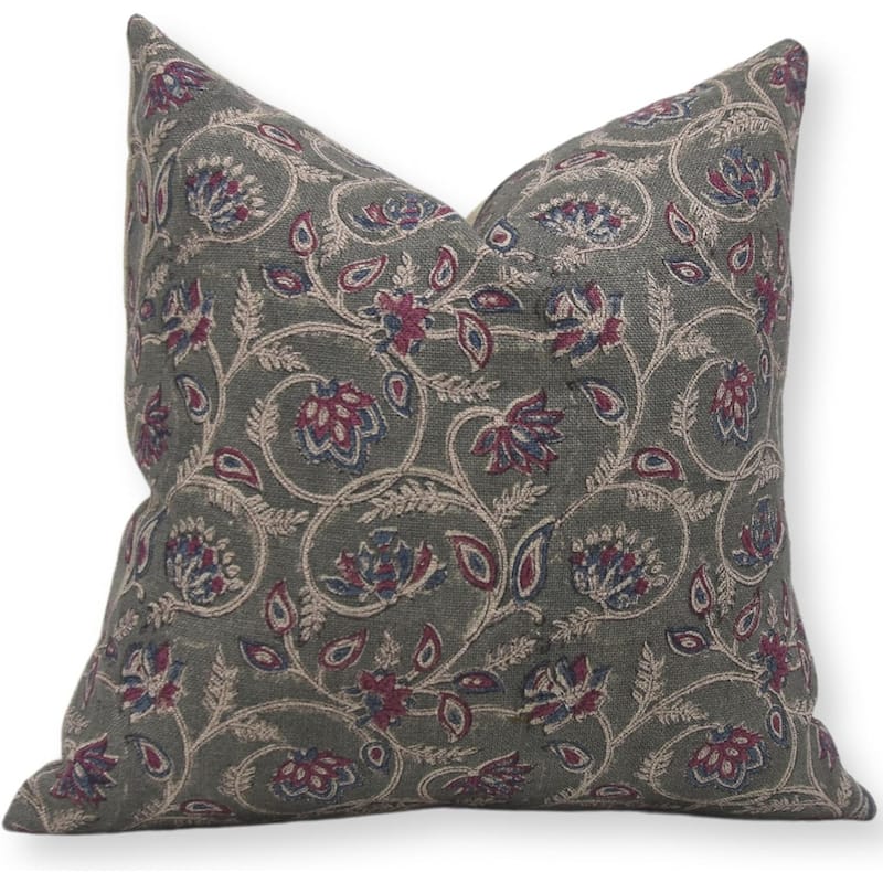 Fabdivine Cotton Boho Block print pillow Cover - Pillow Covers - 18" x 18"