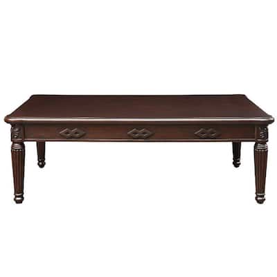 Rectangular Wood Coffee Table in Espresso Finish