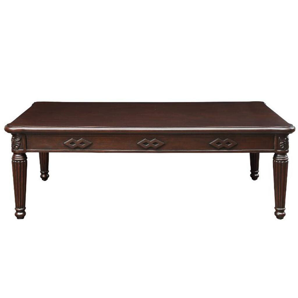 Rectangular Wood Coffee Table in Espresso Finish