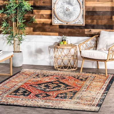 Nuloom Jane Vintage Floral Indoor/Outdoor Area Rug