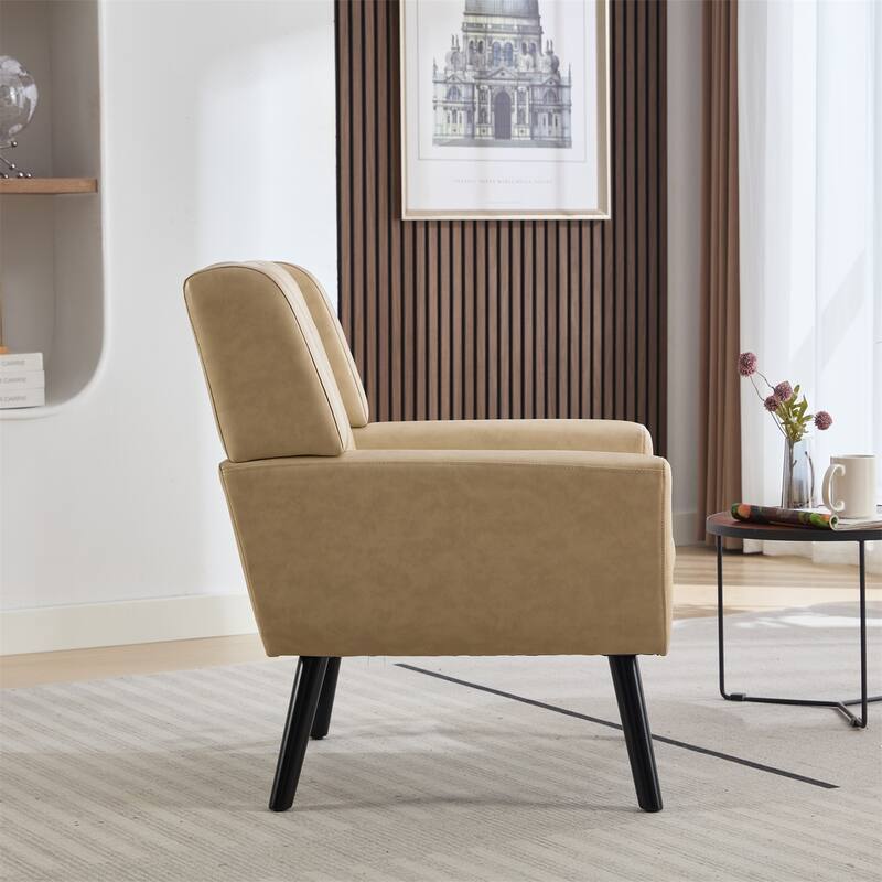 Modern Ergonomics Accent Chair with Black Legs