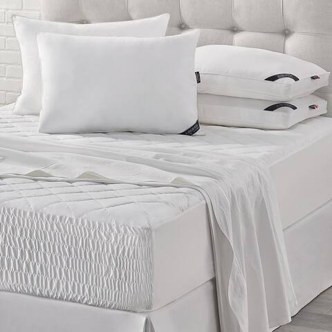 Five Queens Court Royal Fit Waterproof Mattress Pad - White