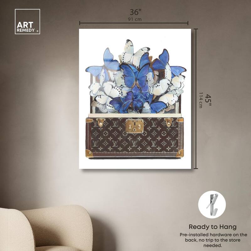Luxurious Butterflies Acrylic by Art Remedy, Ready to Hang