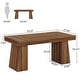 preview thumbnail 2 of 26, 55 Inches Brown Wood Large Executive Desk for Home Office