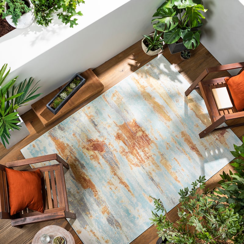 Artistic Weavers Gregg Indoor / Outdoor Abstract Area Rug