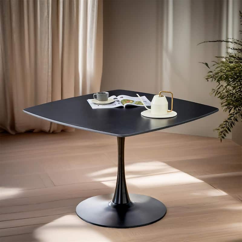 42.1" Living Room Dining Table for 4-6 People - Matte Black