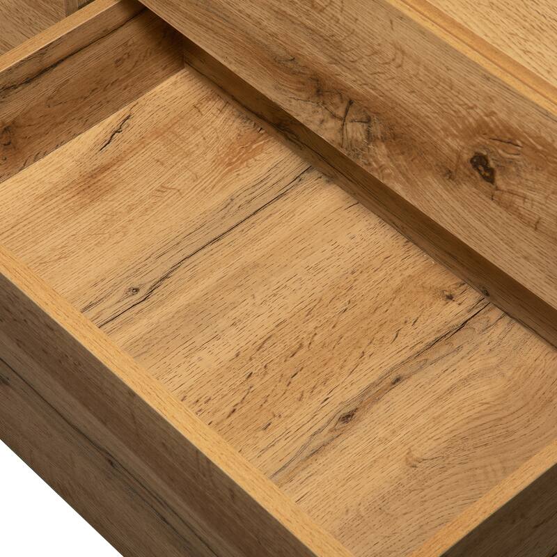 Media Console TV Stand for 80'' TV with Drop Down Door