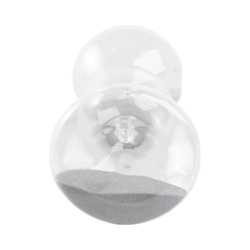 Glass Hourglass Timer Abstract Decorative Sculpture with Modern Design
