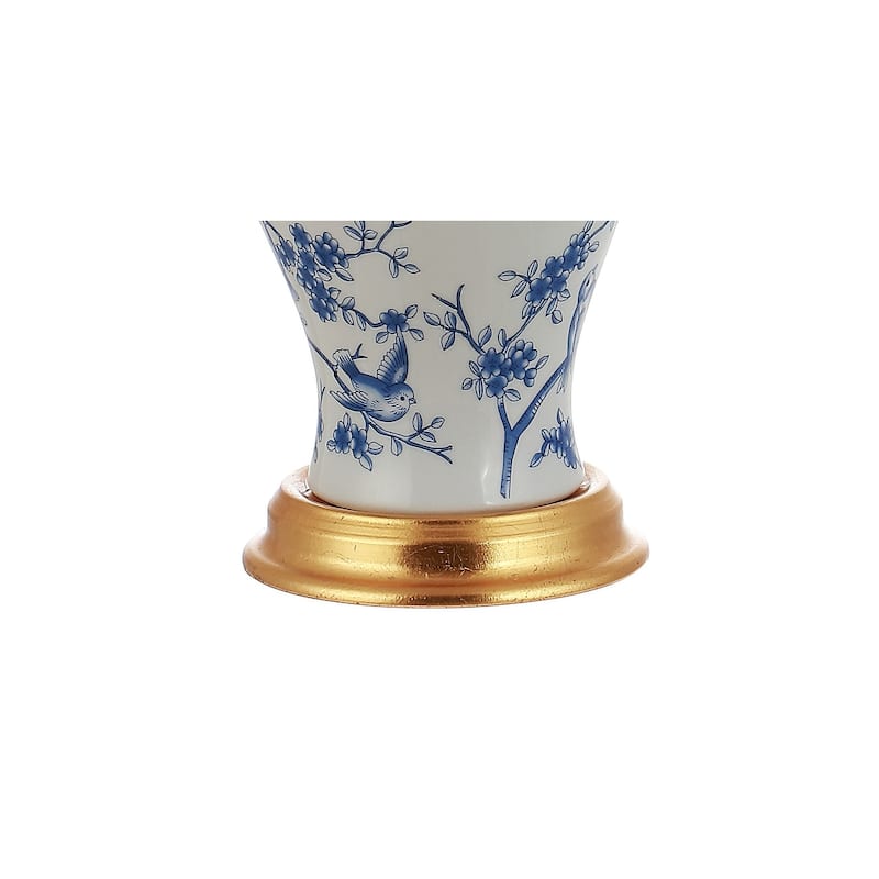 Grace 24" Floral LED Table Lamp, Multi/Brass by JONATHAN Y