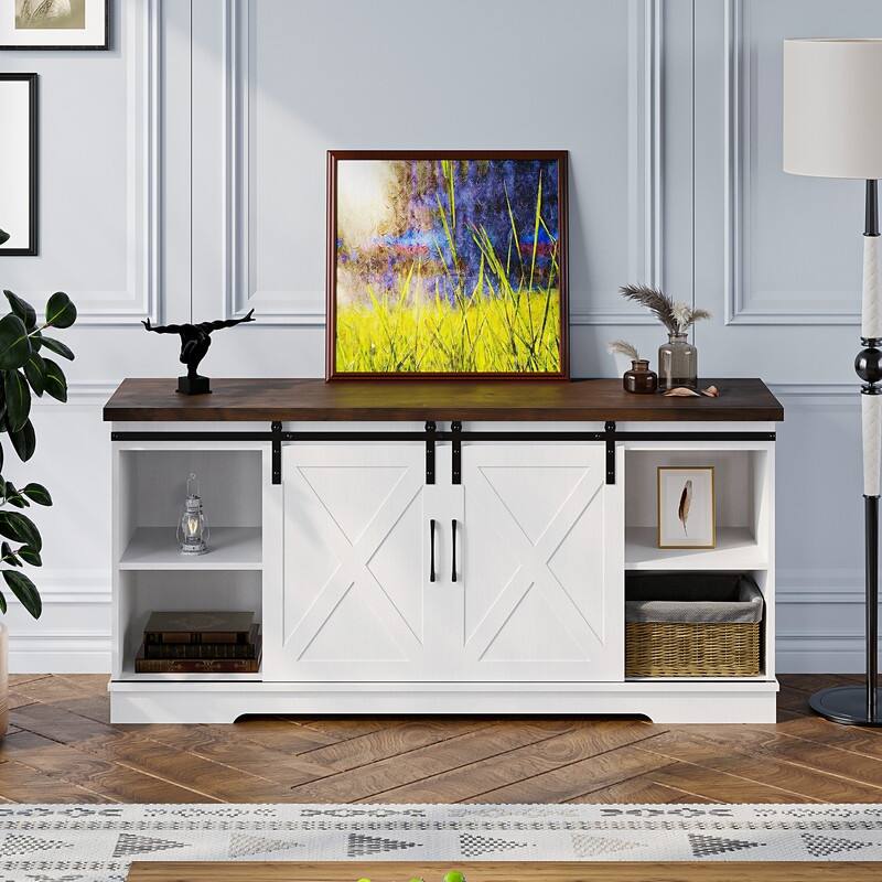 Barn Door TV Cabinet