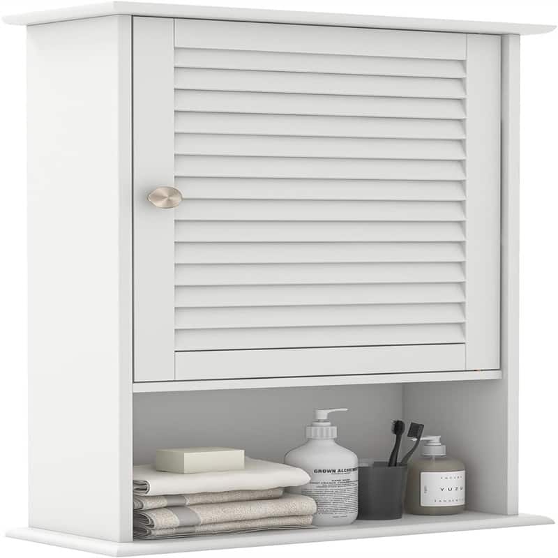 Wall Bathroom Storage Cabinet - 6.5"D x 16.5"W x 27.5"H