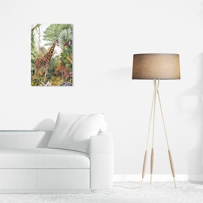 Wynwood Studio Canvas Animals Shades of green (animals) Green and Tropical Wall Art Canvas Print