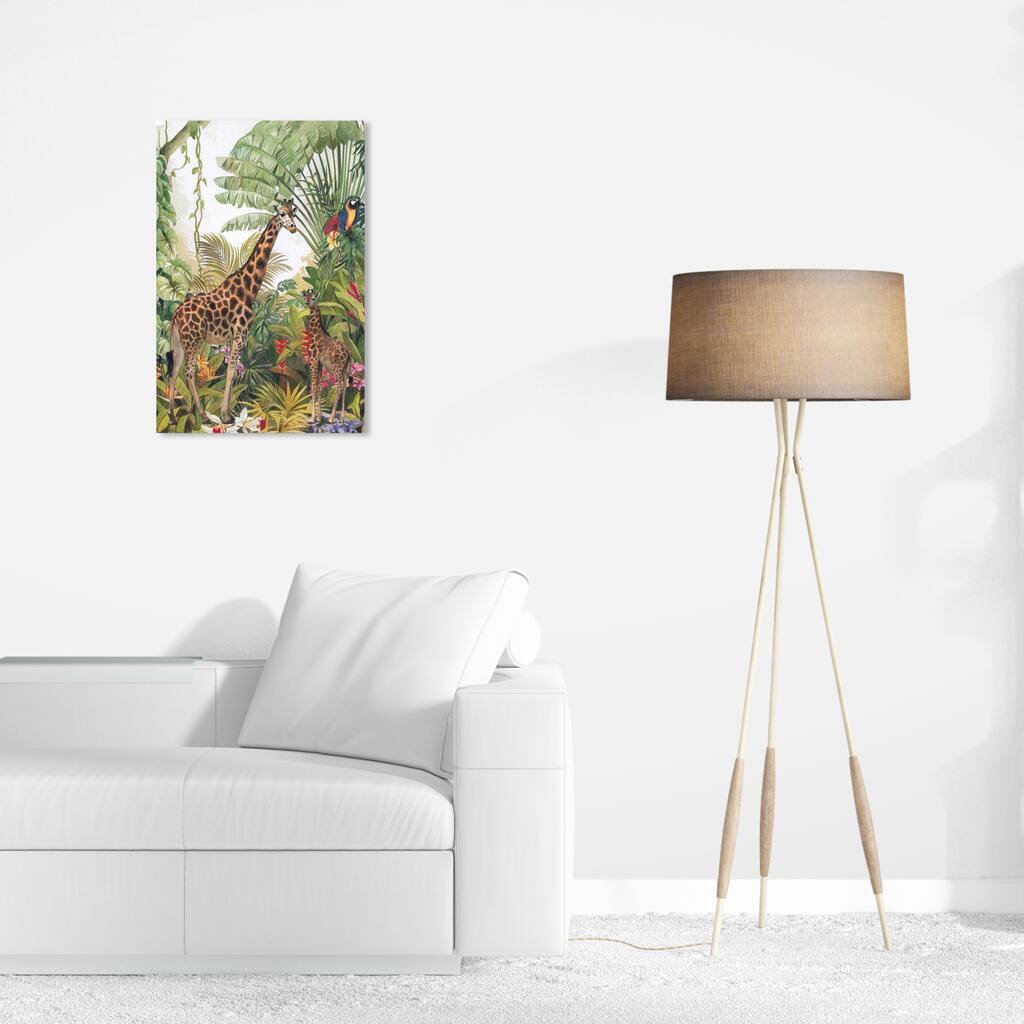Wynwood Studio Canvas Animals Shades of green (animals) Green and Tropical Wall Art Canvas Print