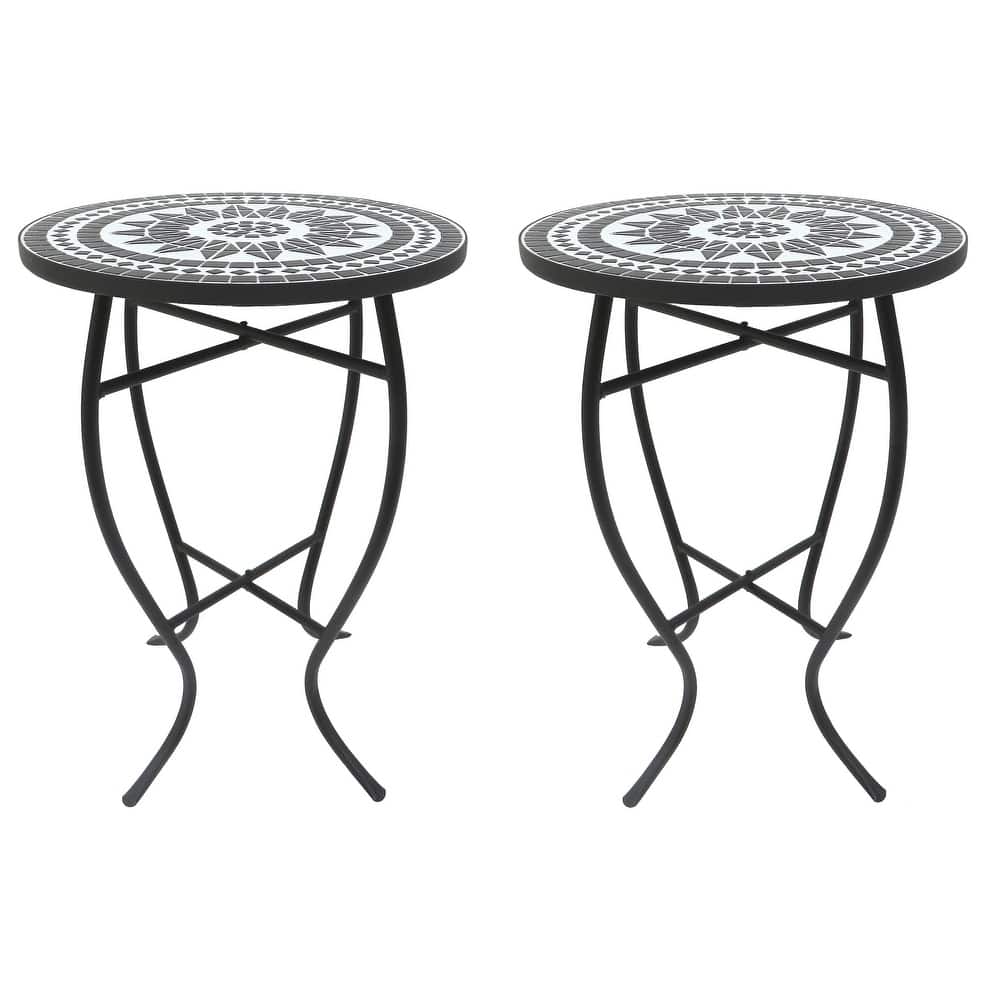 Mosaic Art Collection Accent Table (Set of 2)
