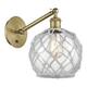 Option Antique Brass / Clear Glass with White Rope