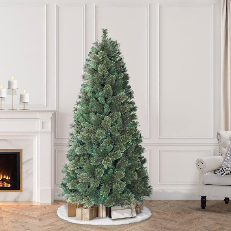 Puleo International 6 ft. Unlit Montana Artificial Pine Tree - 6 Foot - Green