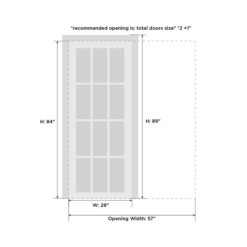 SartoDoors Planum 2102 | Interior French Doors French Door | Solid Wood w/ Glass | Hardware Set | 18x80, Oak