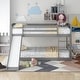 preview thumbnail 13 of 17, Twin over Twin Bunk Bed with Convertible Slide and Ladder