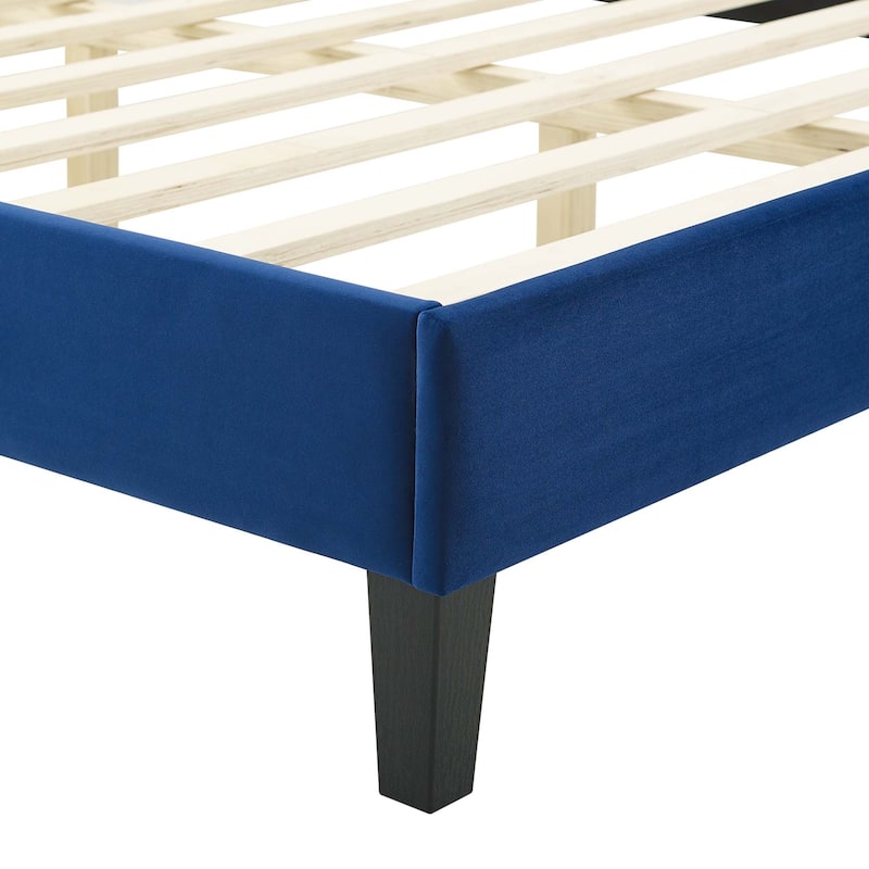 Sienna Performance Velvet Twin Platform Bed