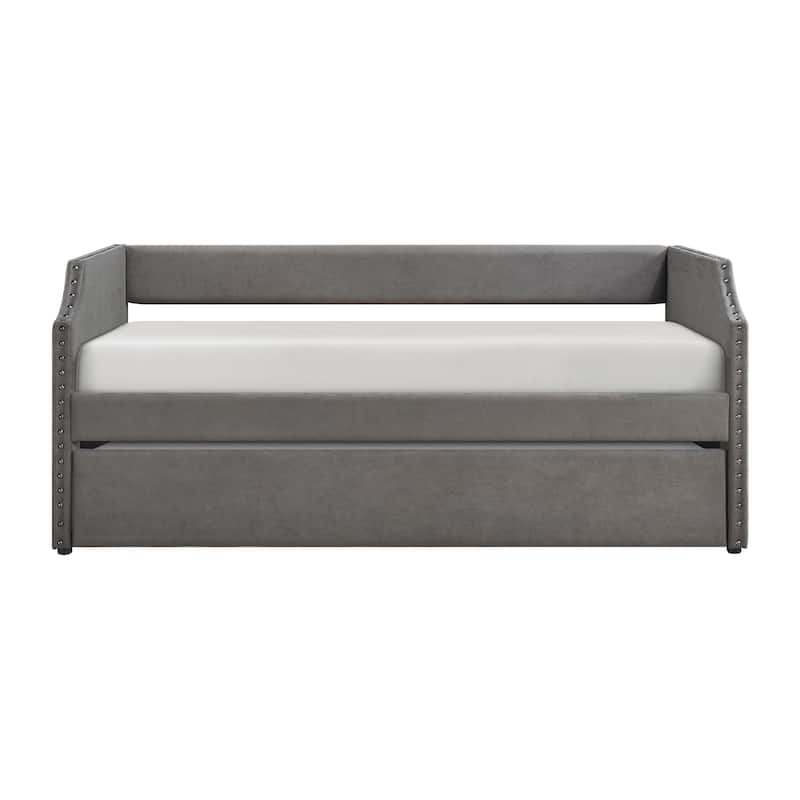 Leith Textured Fabric Daybed with Trundle