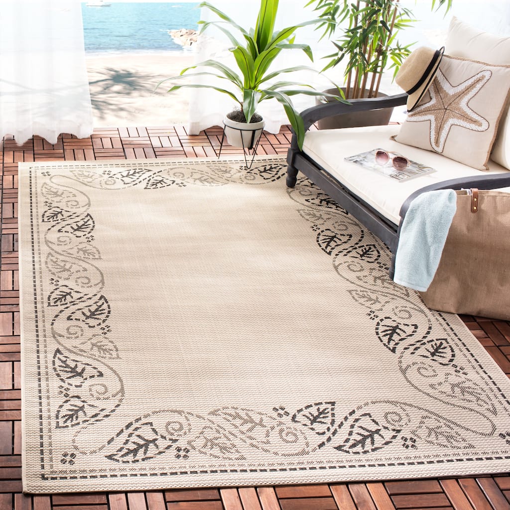 SAFAVIEH Courtyard Hajnal Indoor/ Outdoor Waterproof Patio Backyard Rug