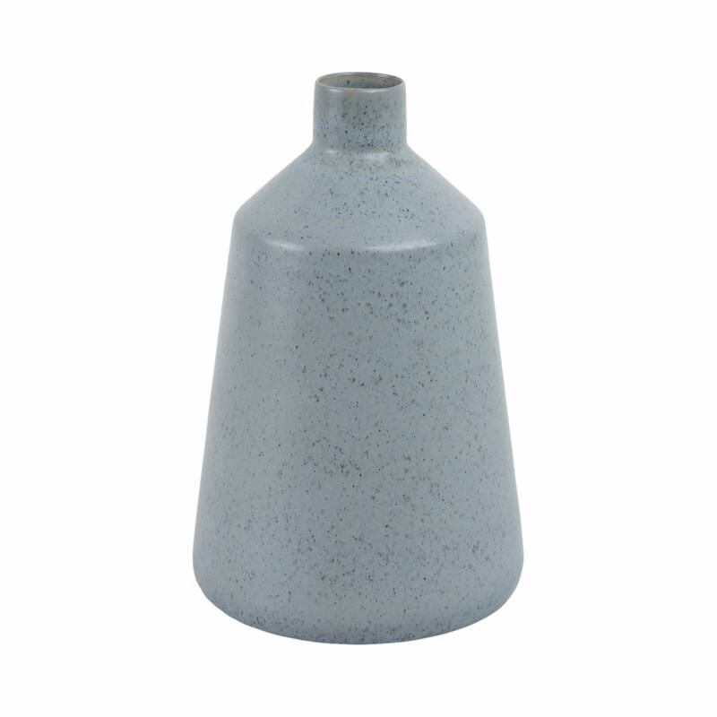 Terracotta Vase Decorative Accent with Tapered Design and Narrow Neck