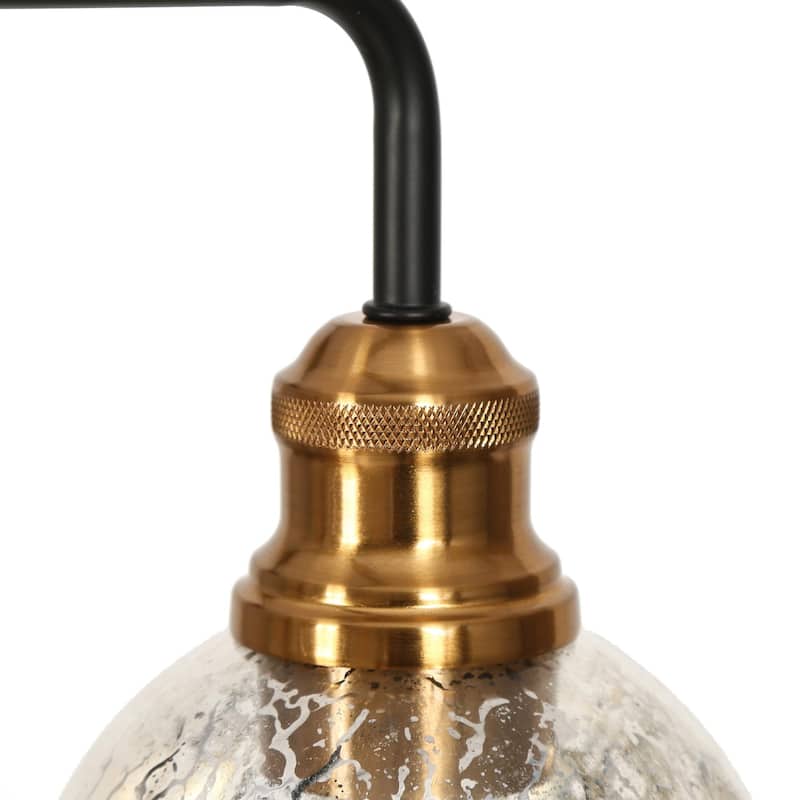 Vespa Modern Glam 8-Light Brass Linear Transitional Island Chandelier with Art Mercury Glass fo Dining Room
