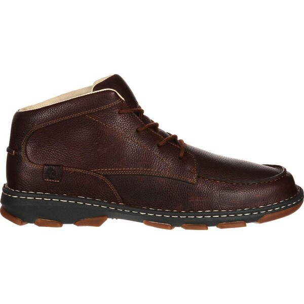 Men's Dark Brown Leather Chukka Boot 