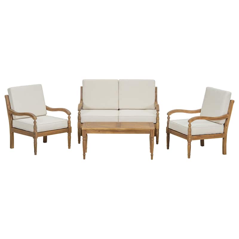 Christopher Knight Home - Harper Acacia Wood Outdoor Sofa Set
