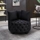 preview thumbnail 1 of 23, Contemporary Upholstered Tufted Leisure Accent Chair Black