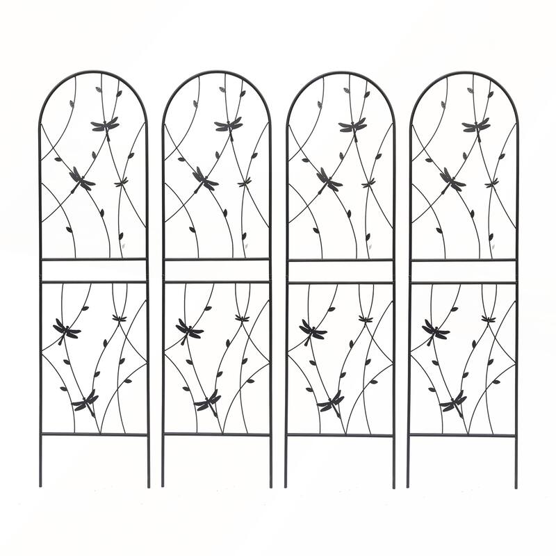 2 Pack Metal Garden Trellis 71in x 19.7in Rustproof Trellis