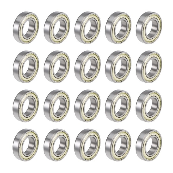 6902ZZ Deep Groove Ball Bearings Z2 15x28x7mm Double Shielded Carbon Steel 20pcs