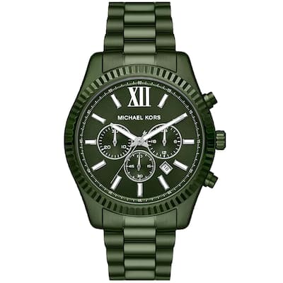 Michael Kors Men's Lexington Green Dial Watch - MK9166 - 6 (36)