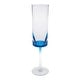 preview thumbnail 3 of 7, LeadingWare Oval Halo Acrylic Champagne Flutes Set of 4, (4oz) - 1.96" W x 1.96" L x 8.46" H Blue-HandWash Only