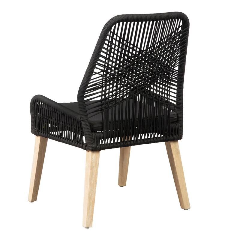 Nakia Woven Rope Dining Side Chairs (Set of 2)