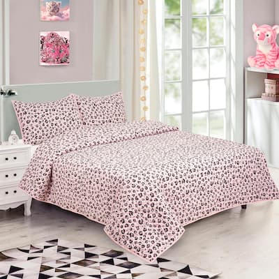 Kidz Mix Cheetah Girl Power Quilt Set